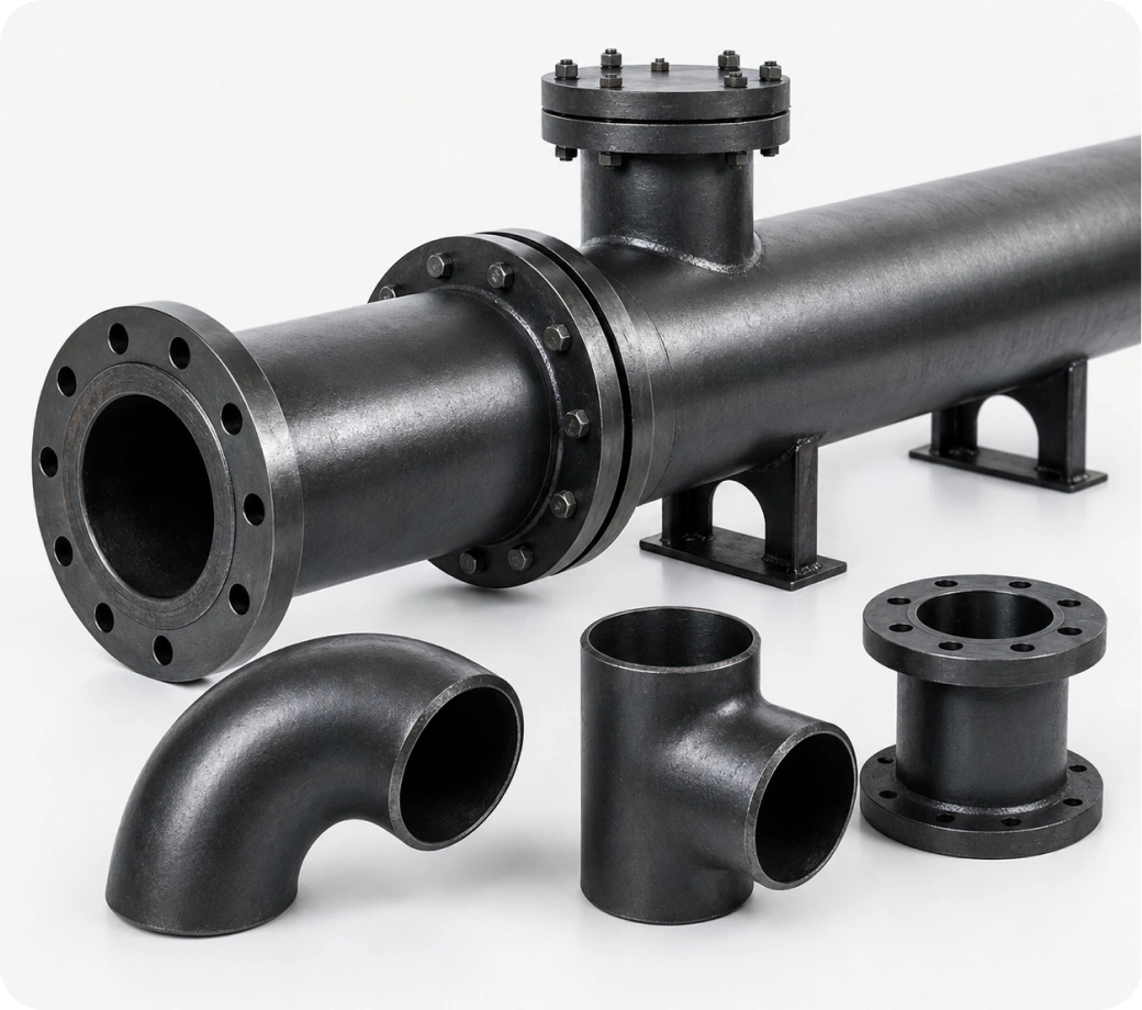 Carbon steel water mains (concrete lined or unlined)